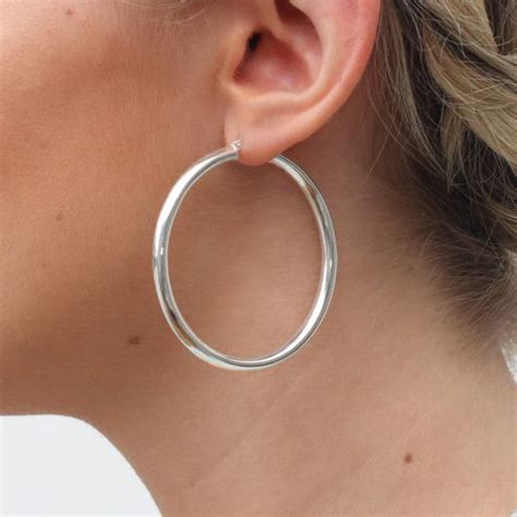 silver hoop earrings john lewis|real sterling silver hoop earrings.